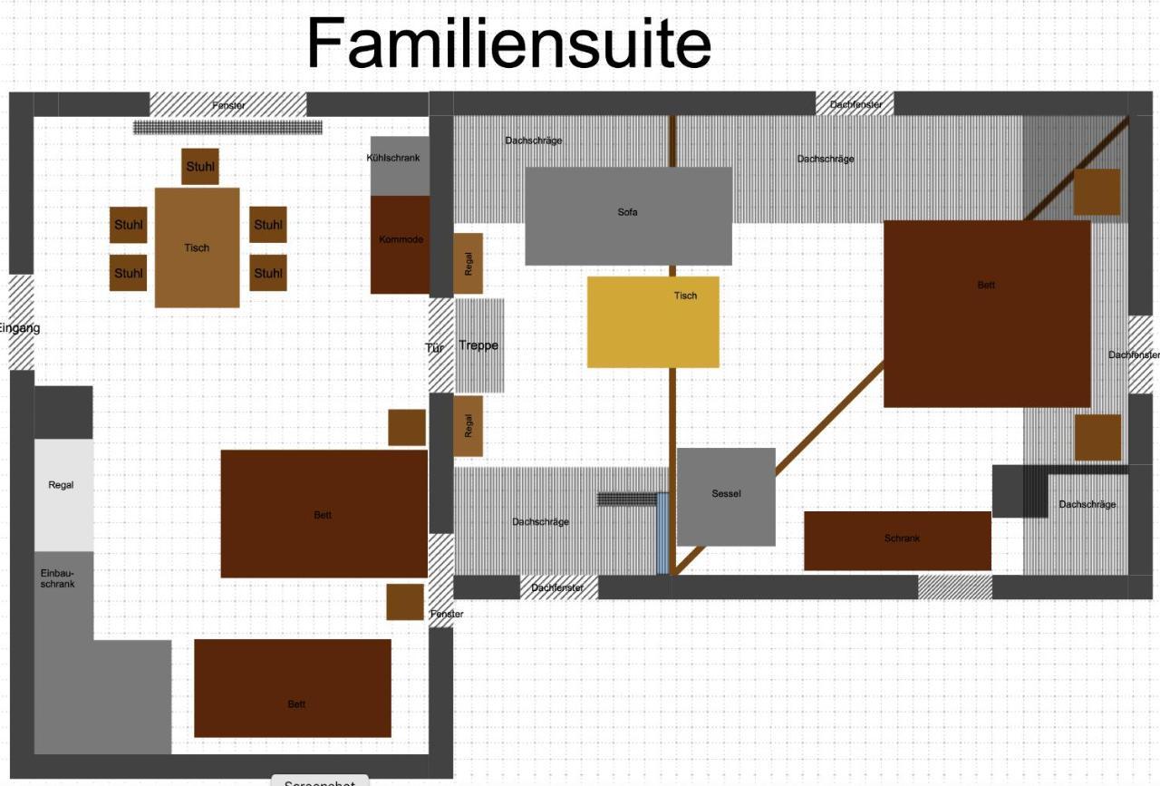 Familiensuite, Zwei Zimmer, Mitbenutzung Von Kuche Und Bad Rott 외부 사진